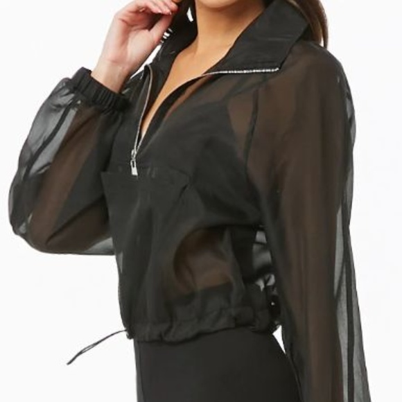 sheer bomber jacket forever 21
